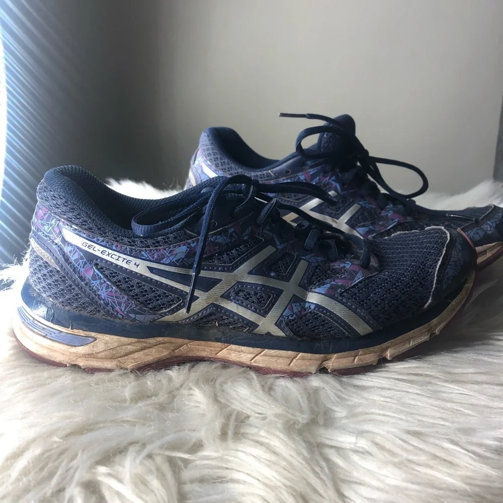 Asics womens gel excite 4 walking running athletic sneakers - Picture 1 of 7